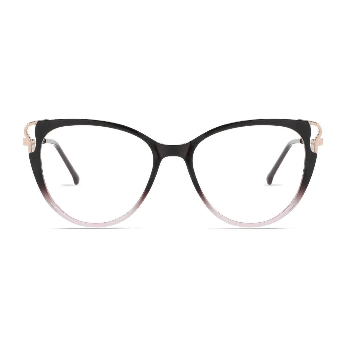 Cat-eye Gradient Brown Eyeglasses