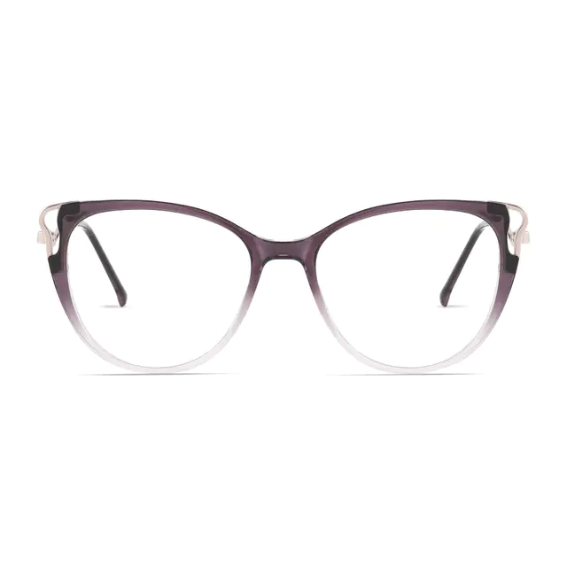 Cat-eye Gradient Purple Eyeglasses