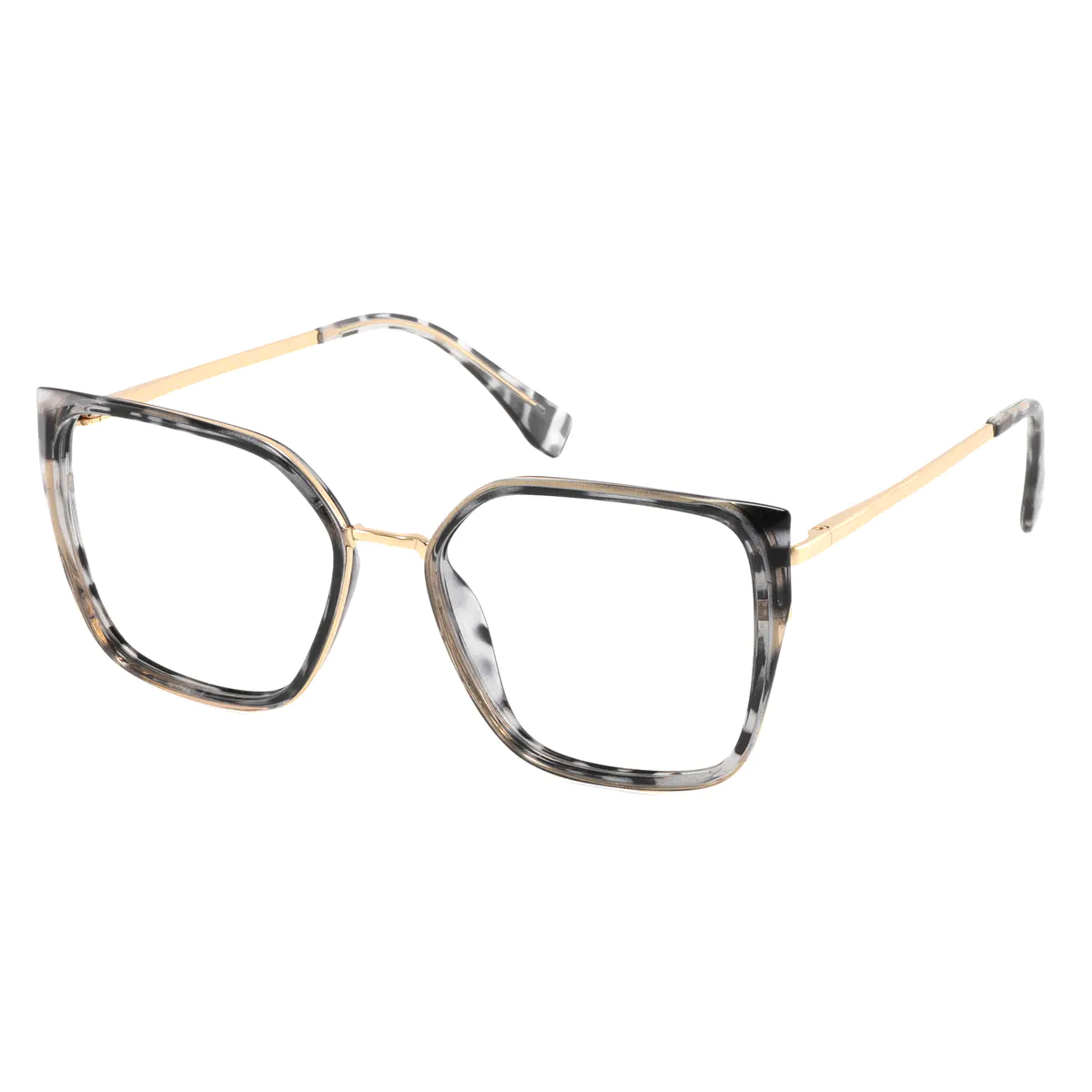 Square Ivory Tortoiseshell Eyeglasses