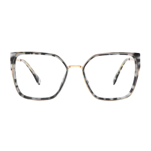 Square Ivory Tortoiseshell Eyeglasses