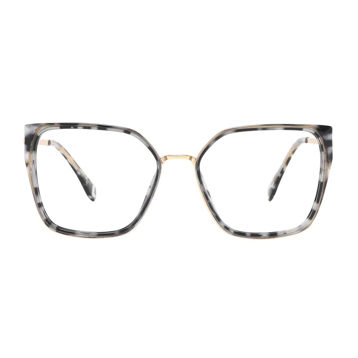 Square Ivory Tortoiseshell Eyeglasses