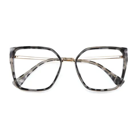 Square Ivory Tortoiseshell Eyeglasses