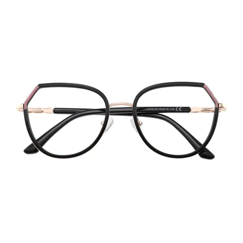 Geometric Black Eyeglasses