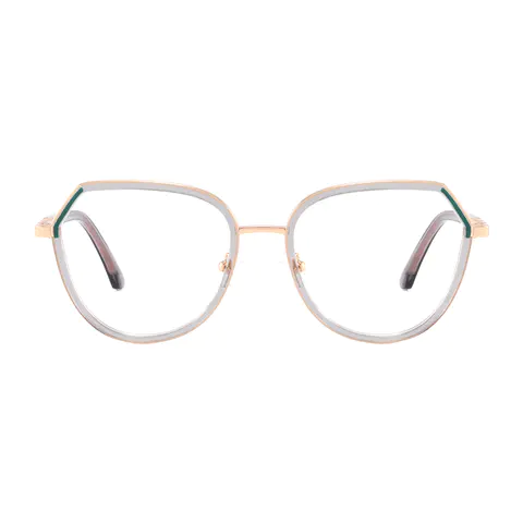 Geometric Grey Eyeglasses