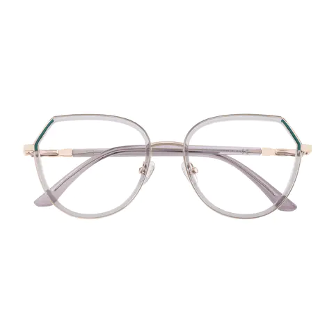 Geometric Grey Eyeglasses