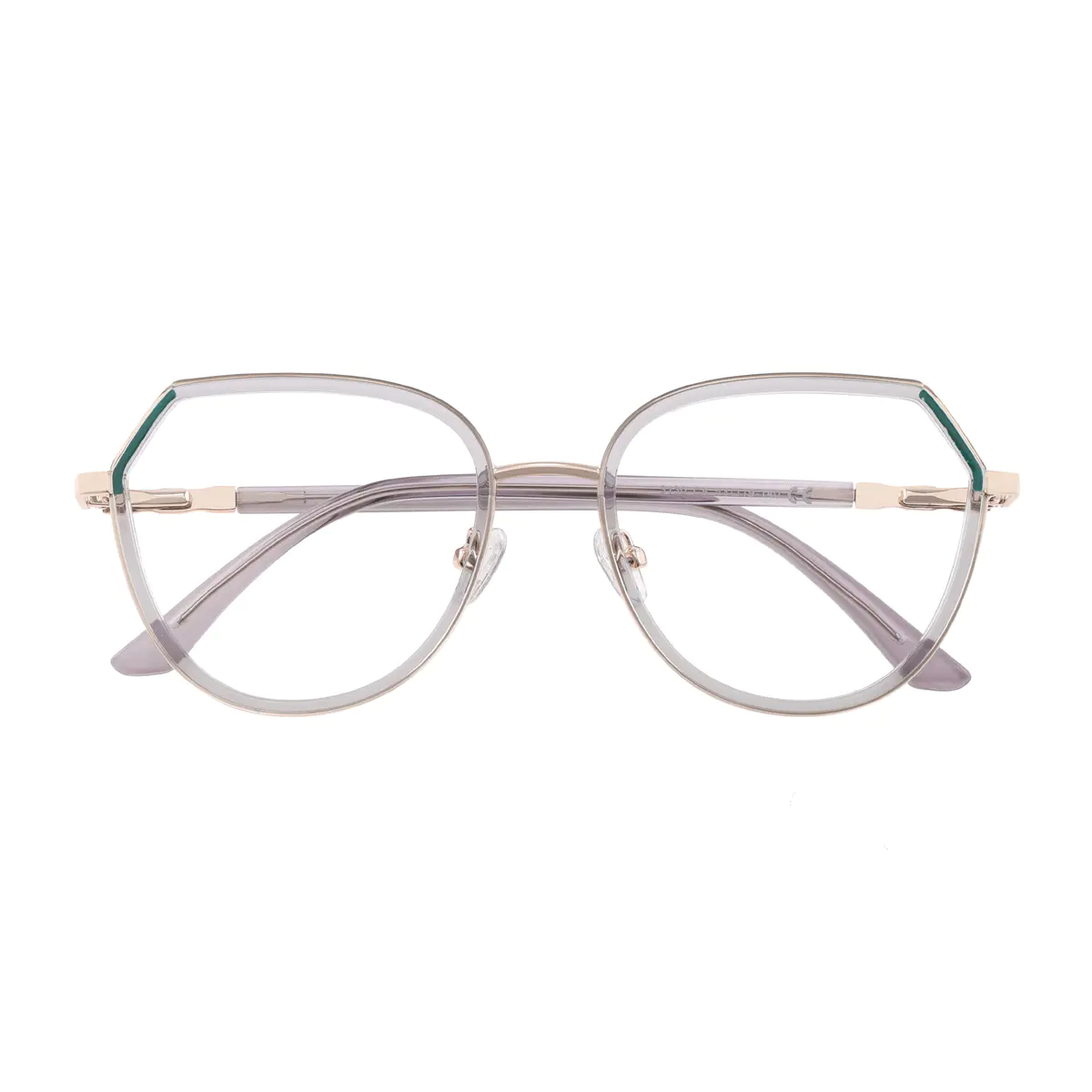 Geometric Grey Eyeglasses