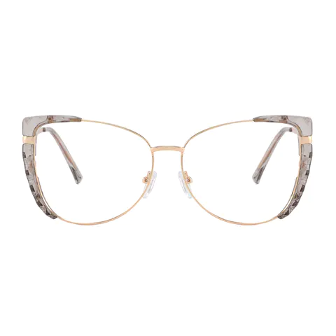 Cat-eye Grey Eyeglasses