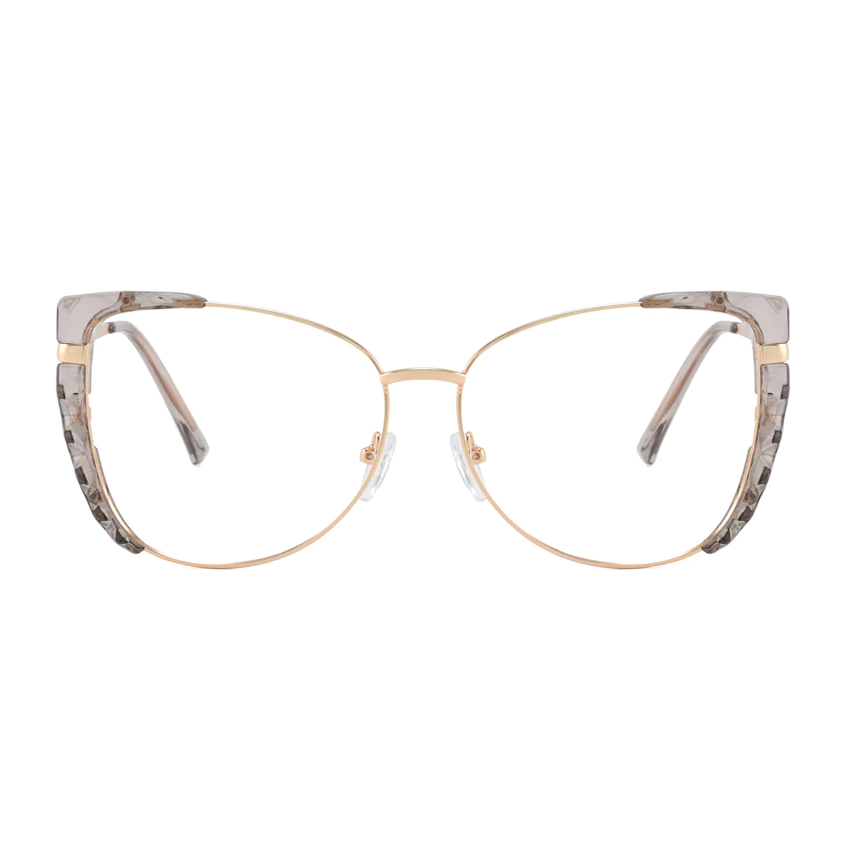 Cat-eye Grey Eyeglasses