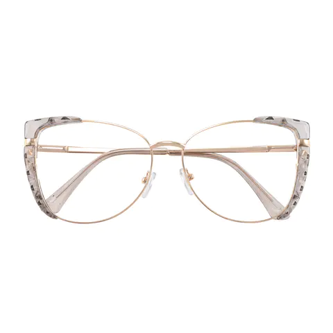 Cat-eye Grey Eyeglasses