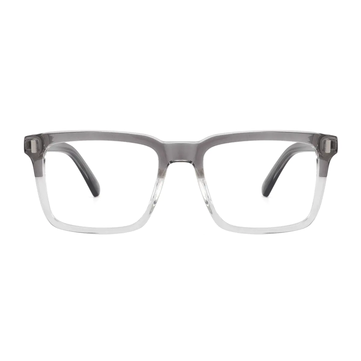 Rectangle Grey Eyeglasses
