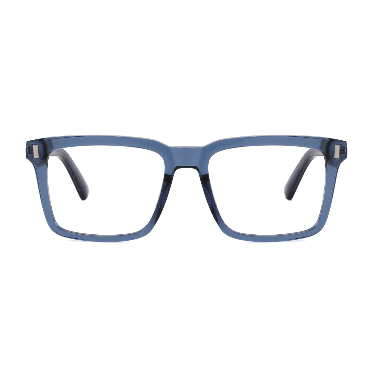 Rectangle Blue Eyeglasses