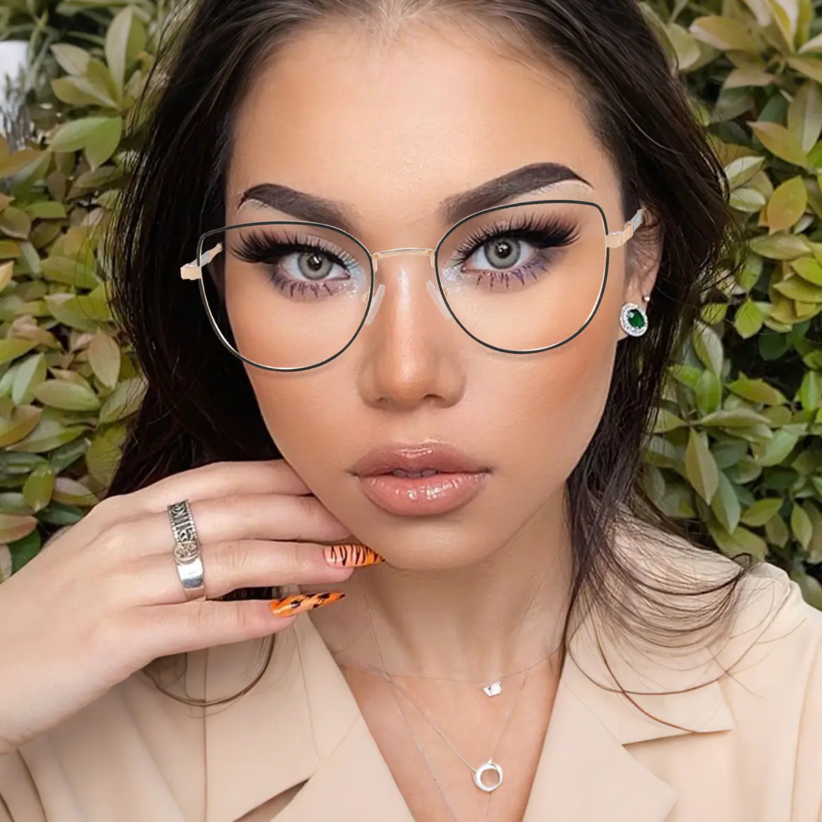Cat-eye Pink Eyeglasses