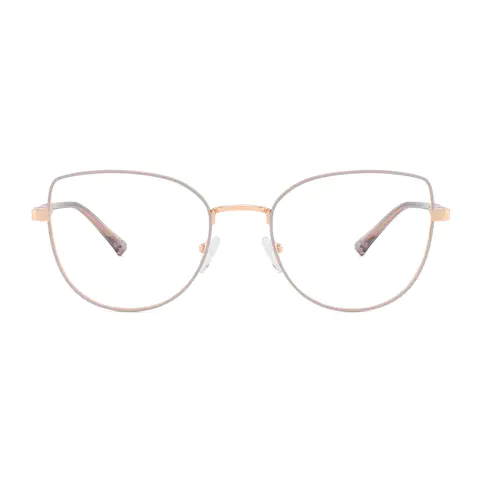 Cat-eye Grey Eyeglasses