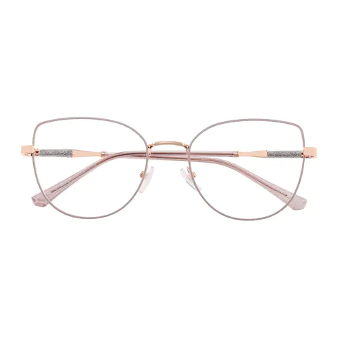 Cat-eye Grey Eyeglasses