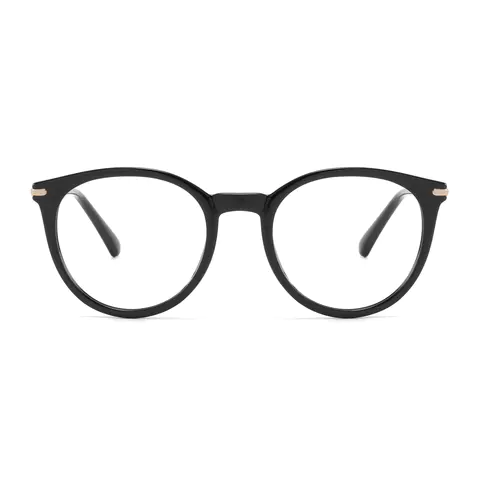 Round Black Eyeglasses