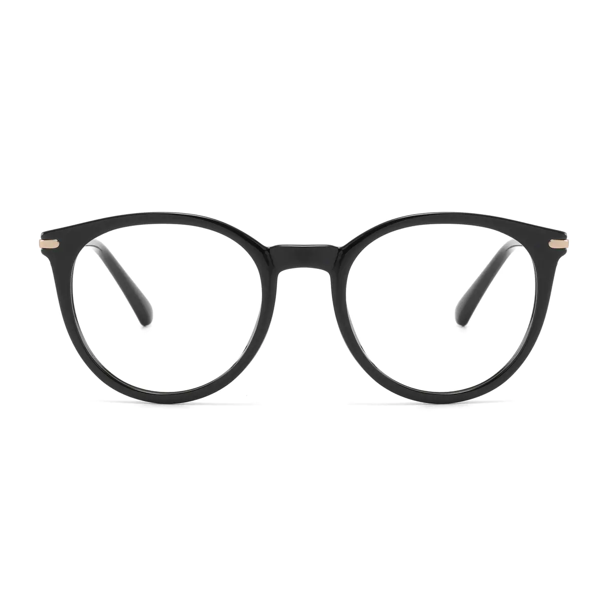Round Black Eyeglasses