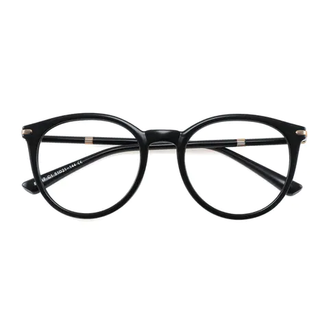 Round Black Eyeglasses