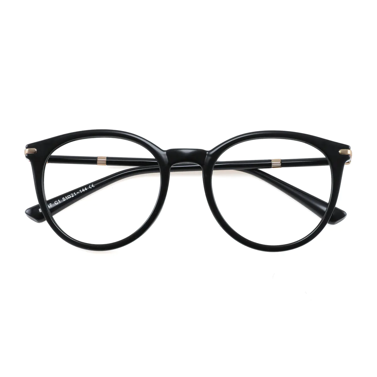 Round Black Eyeglasses