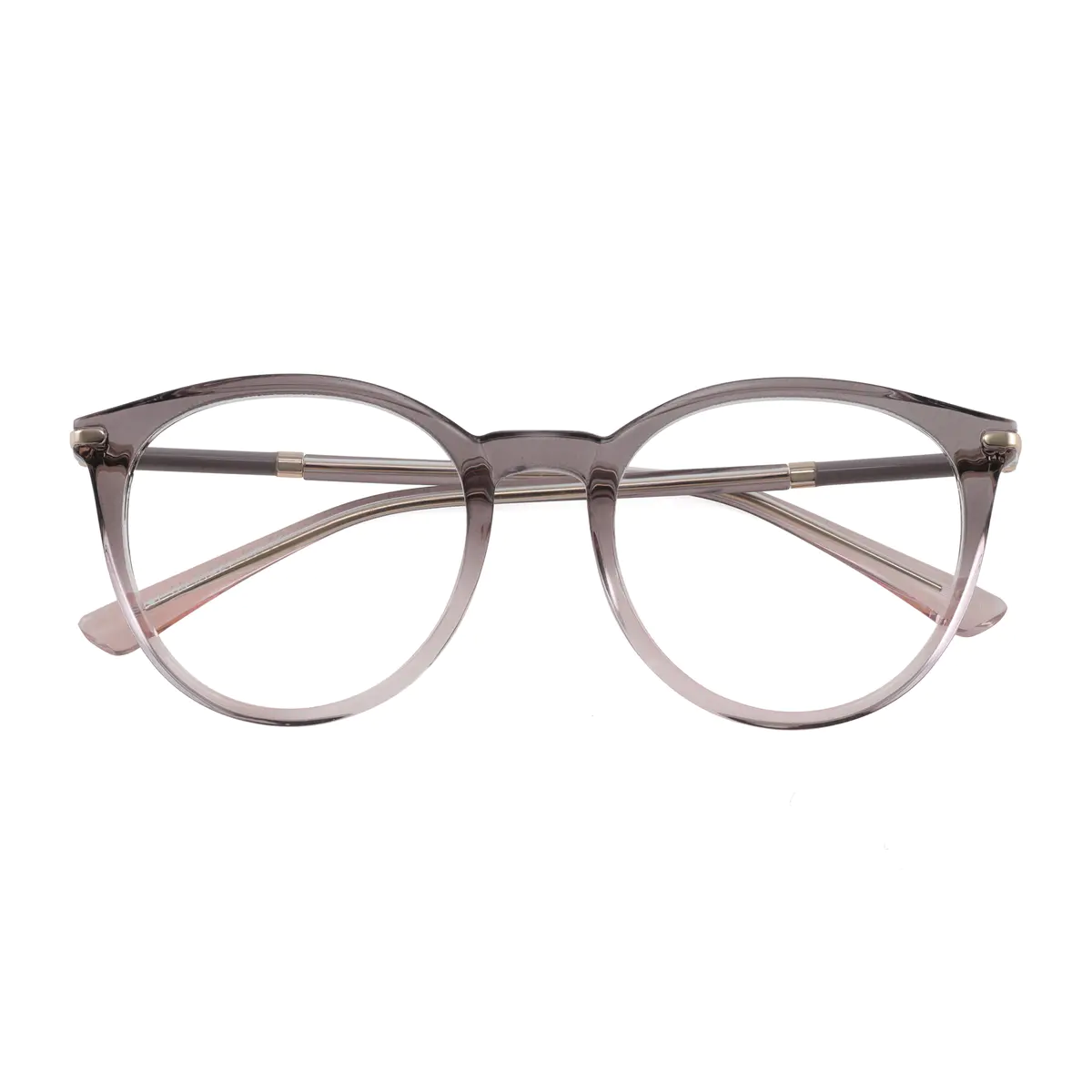 Round Grey Eyeglasses