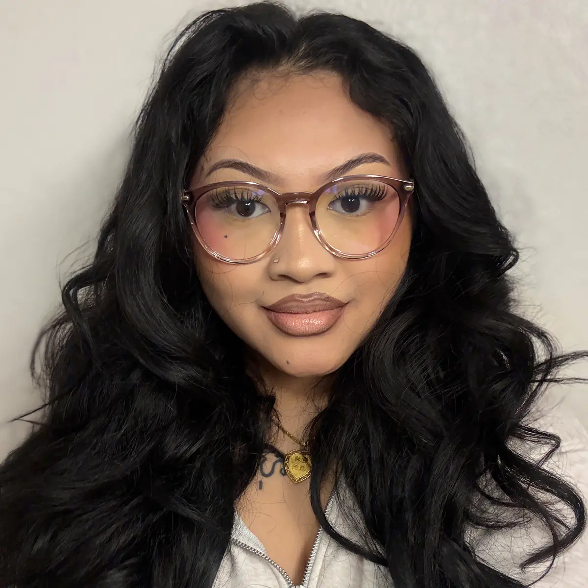 Round Grey Eyeglasses