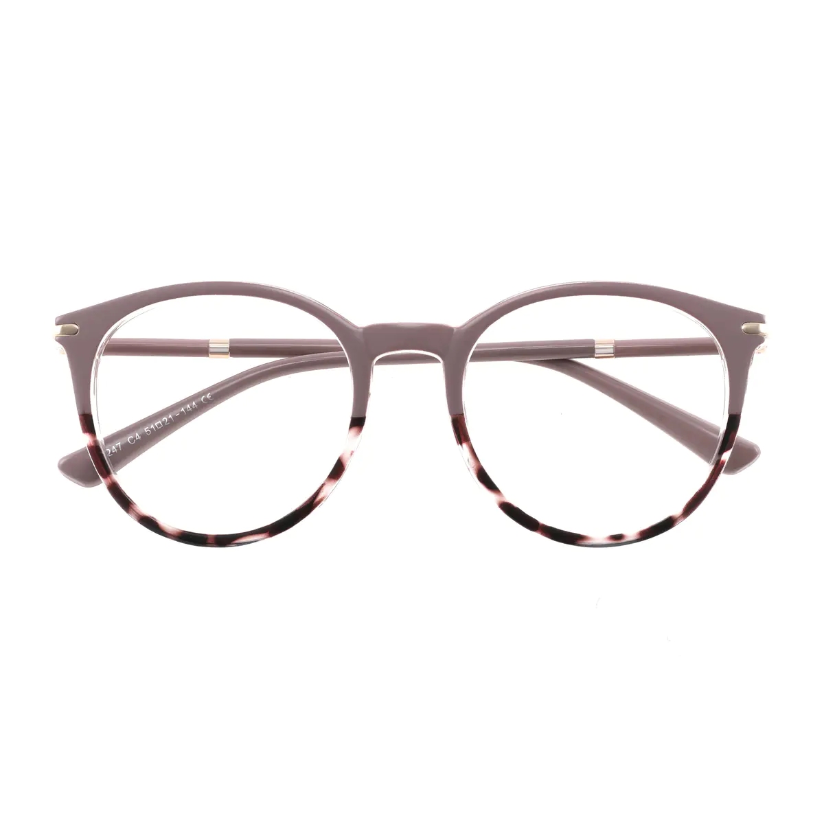Round Tortoiseshell Eyeglasses