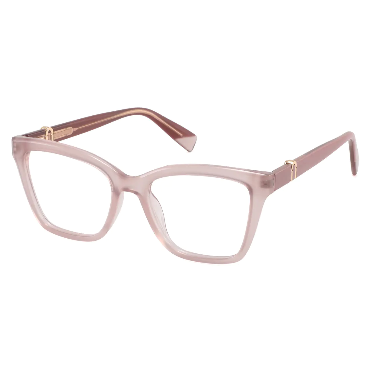 Square Pink Eyeglasses