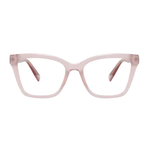 Square Pink Eyeglasses