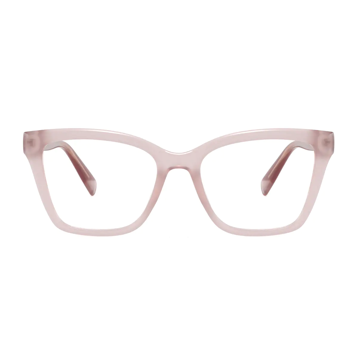 Square Pink Eyeglasses