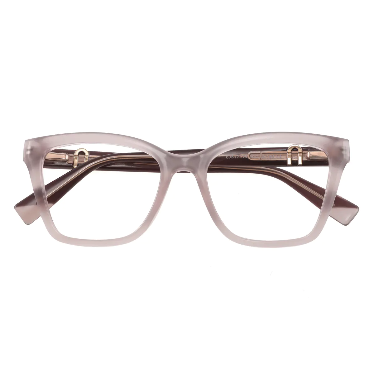Square Pink Eyeglasses