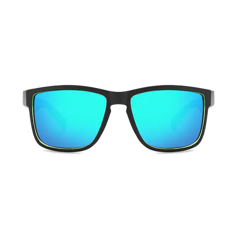Square Black/Green Sunglasses