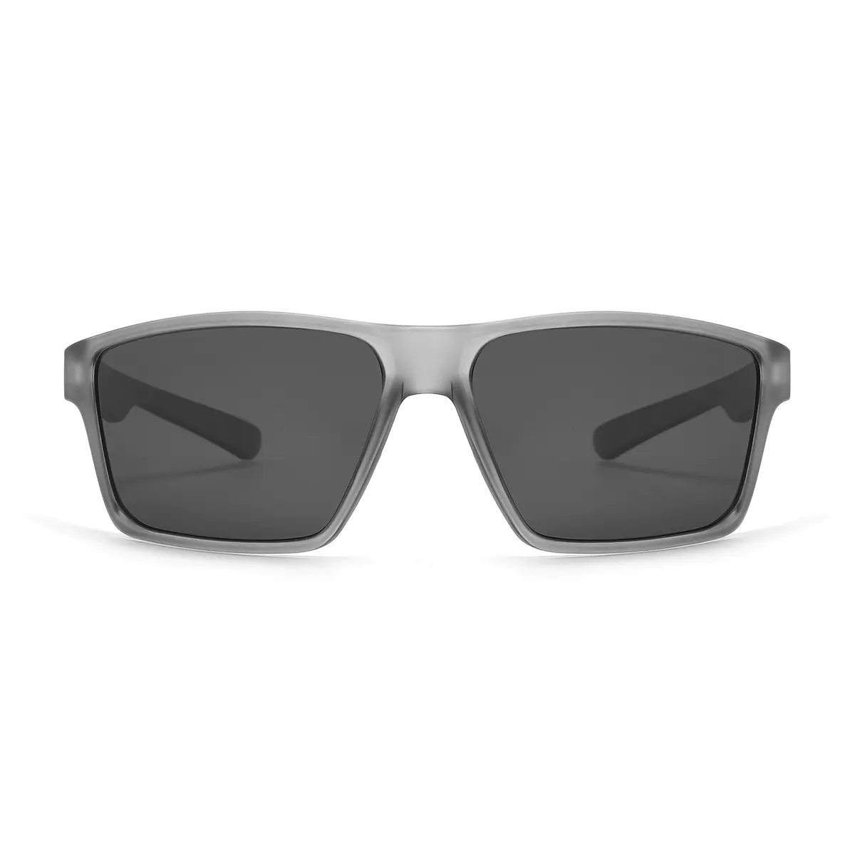 Rectangle Transparent Gray Sunglasses
