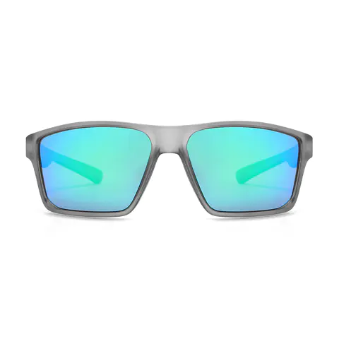 Rectangle Transparent Gray Sunglasses