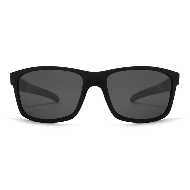 Rectangle Black/Gray Sunglasses