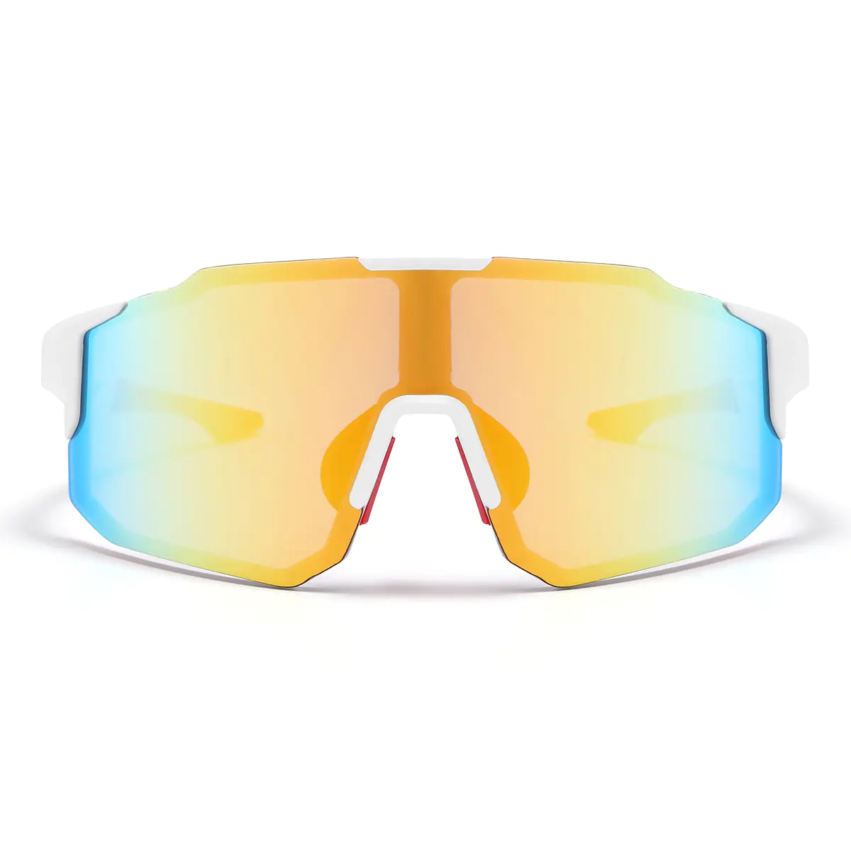 Geometric White Sunglasses