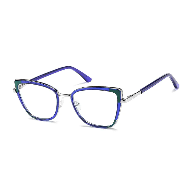 Cat-eye Blue Eyeglasses