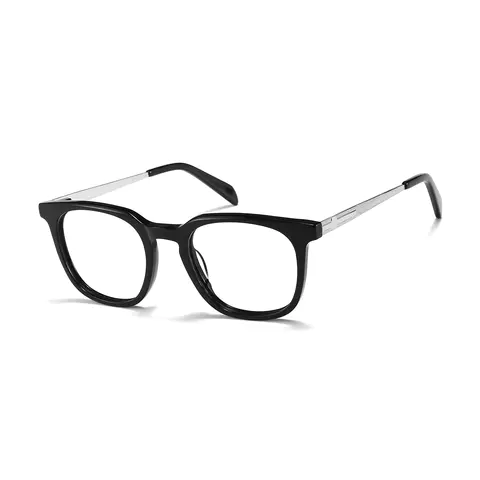 Round Black Eyeglasses