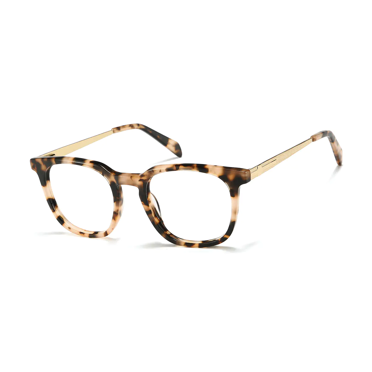 Round Lemon Tortoiseshell Eyeglasses