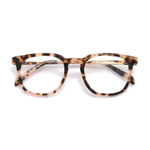 Round Lemon Tortoiseshell Eyeglasses