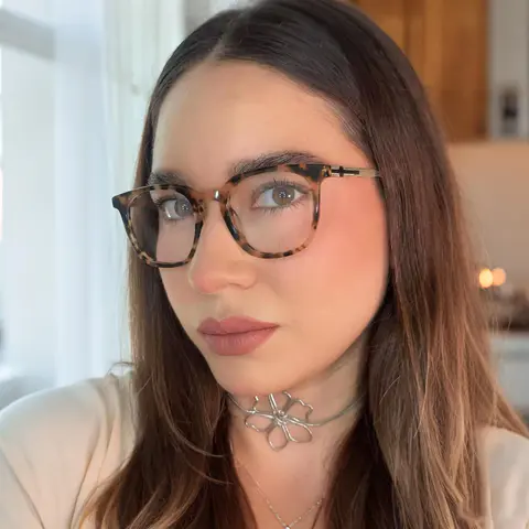 Round Lemon Tortoiseshell Eyeglasses