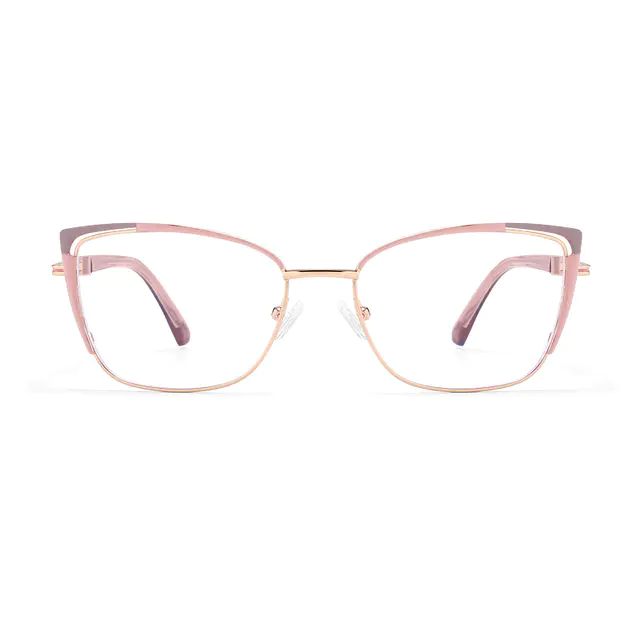 Cat-eye Pink/Gold Eyeglasses