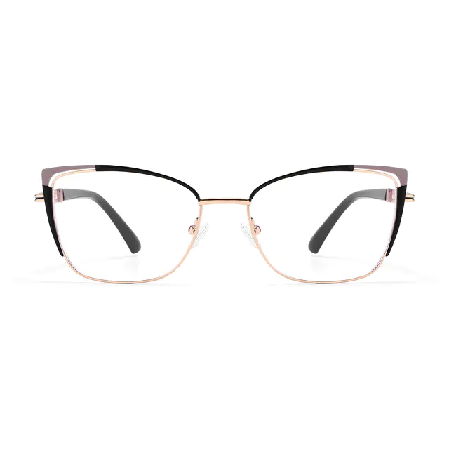 Cat-eye Black/Gold Eyeglasses
