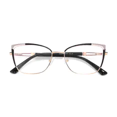 Cat-eye Black/Gold Eyeglasses