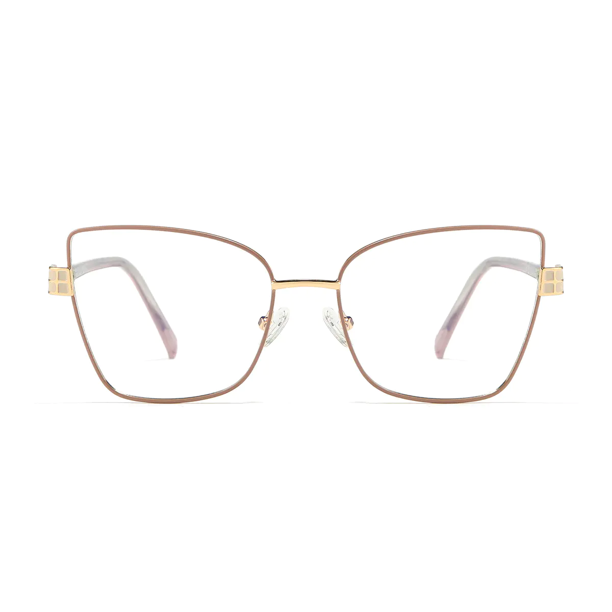 Square Pink/Gold Eyeglasses