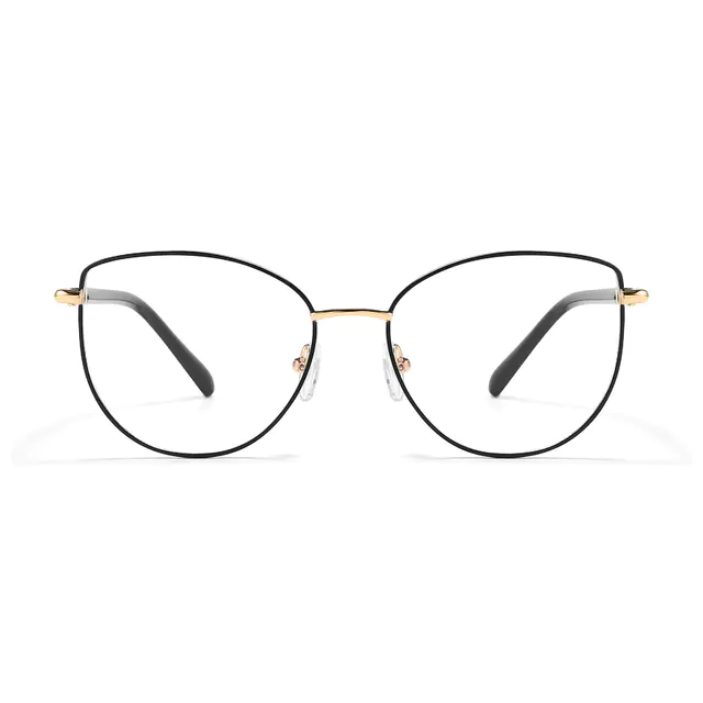 Oval Black Eyeglasses