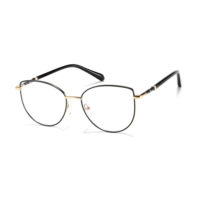 Oval Black Eyeglasses