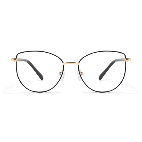 Oval Black Eyeglasses