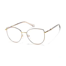 Oval Gray Eyeglasses