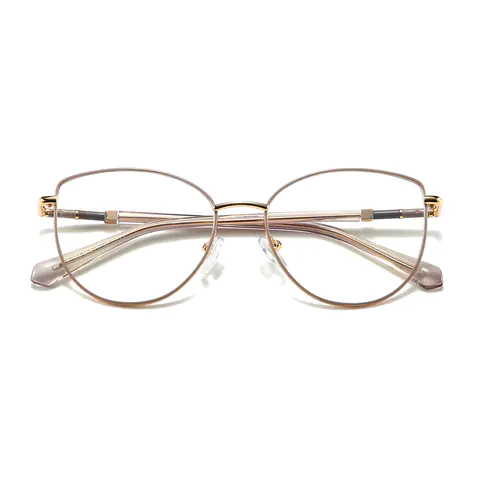 Oval Grey Eyeglasses