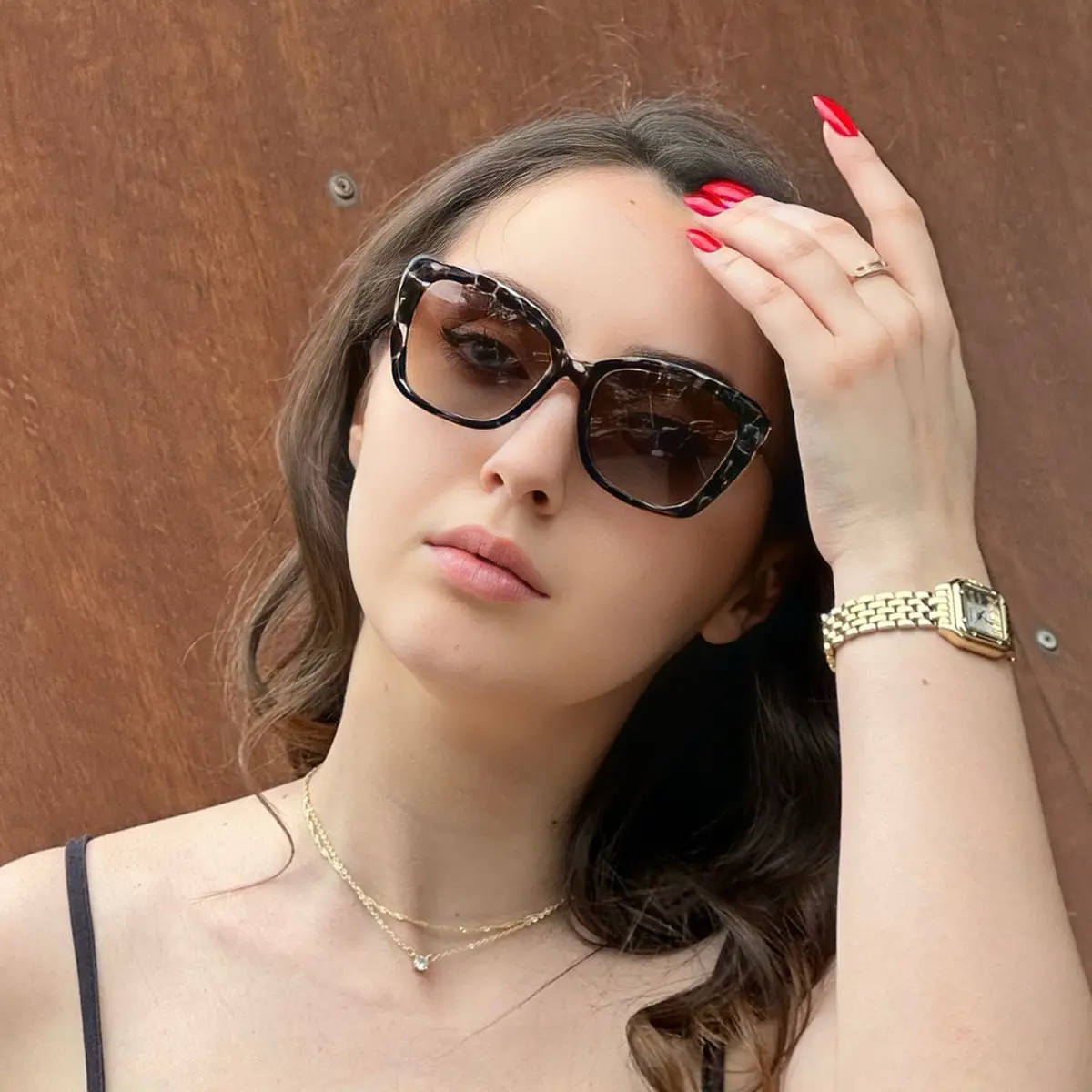 Cat-eye Gray/Tortoiseshell Eyeglasses