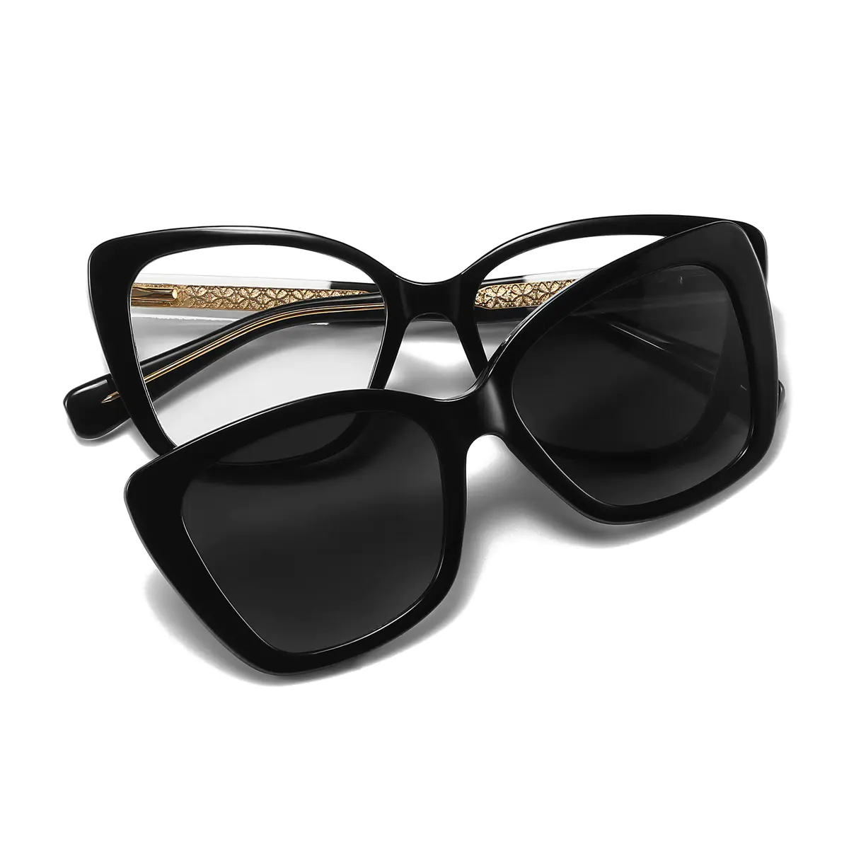 Cat-eye Black Eyeglasses